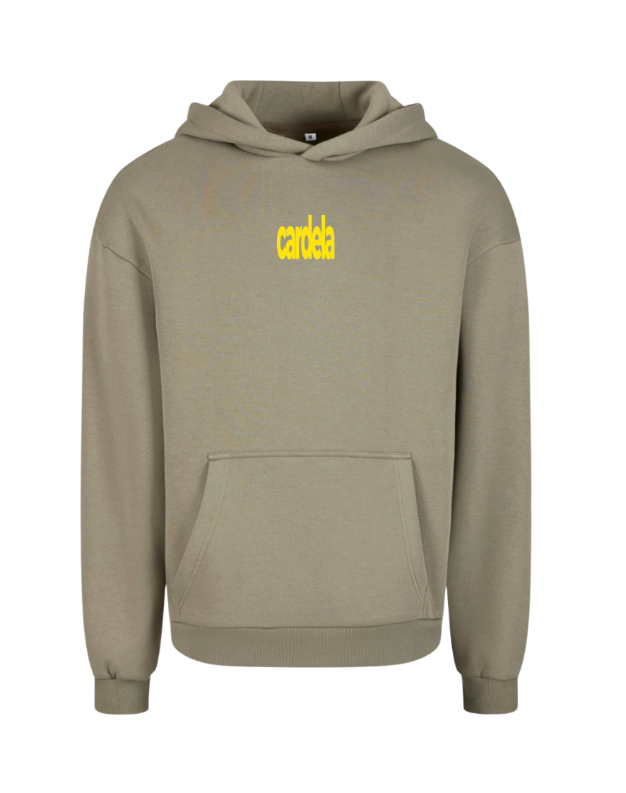 HOODIE LES YEUX JAUNES (KAKI) - POP UP TOULOUSE