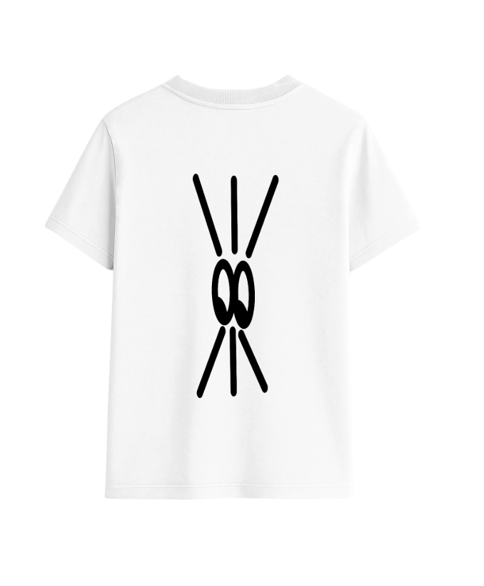 Tee Shirt LES YEUX (BLANC) - POP UP TOULOUSE