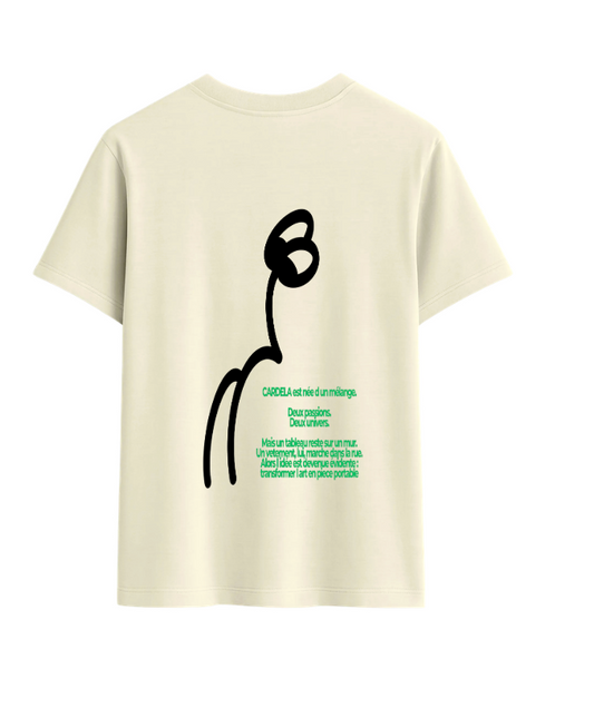 Tee Shirt HISTOIRE DE CARDELA BEIGE - POP UP TOULOUSE