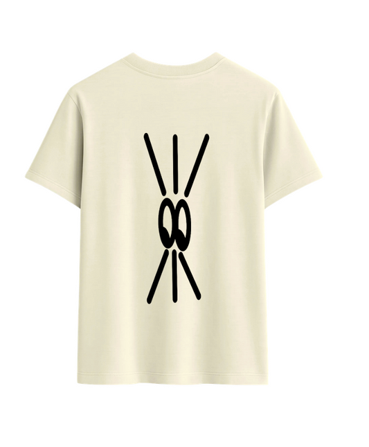 Tee Shirt LES YEUX (BEIGE) - POP UP TOULOUSE